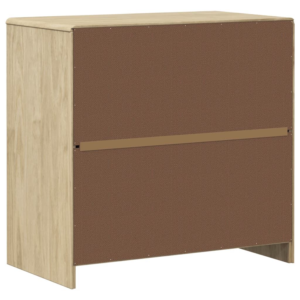 vidaXL Aparador SAUDA madera maciza pino roble 80x43x75,5 cm