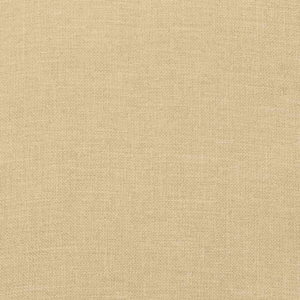 vidaXL Cojines silla respaldo alto 2 uds tela beige melange 120x50x7cm