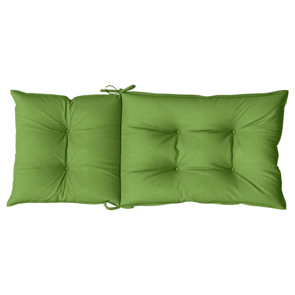 vidaXL Cojines silla respaldo alto 4 uds tela verde melange 120x50x7cm