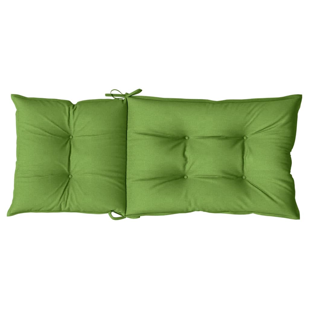 vidaXL Cojines silla respaldo alto 6 uds tela verde melange 120x50x7cm