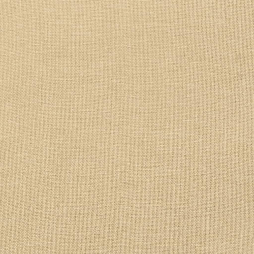 vidaXL Cojines silla respaldo bajo 4 ud tela beige melange 100x50x7 cm