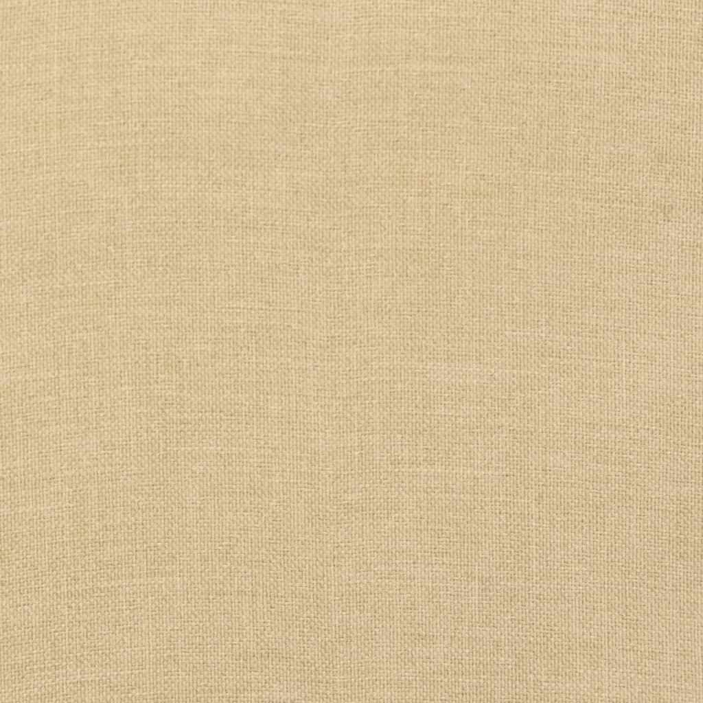 vidaXL Cojines silla respaldo bajo 6 ud tela beige melange 100x50x7 cm