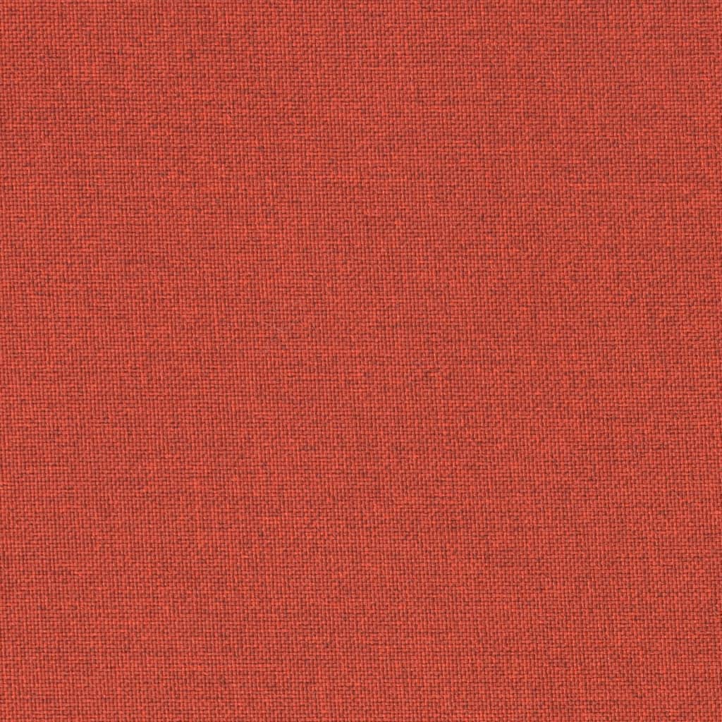 vidaXL Cojines silla respaldo bajo 4 ud tela rojo melange 100x50x7 cm