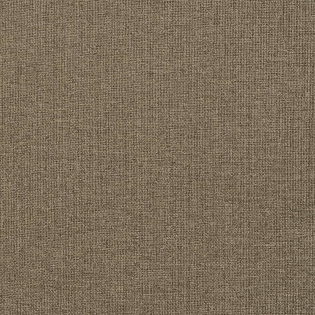 vidaXL Cojines silla respaldo bajo 2 ud tela taupe melange 100x50x7 cm