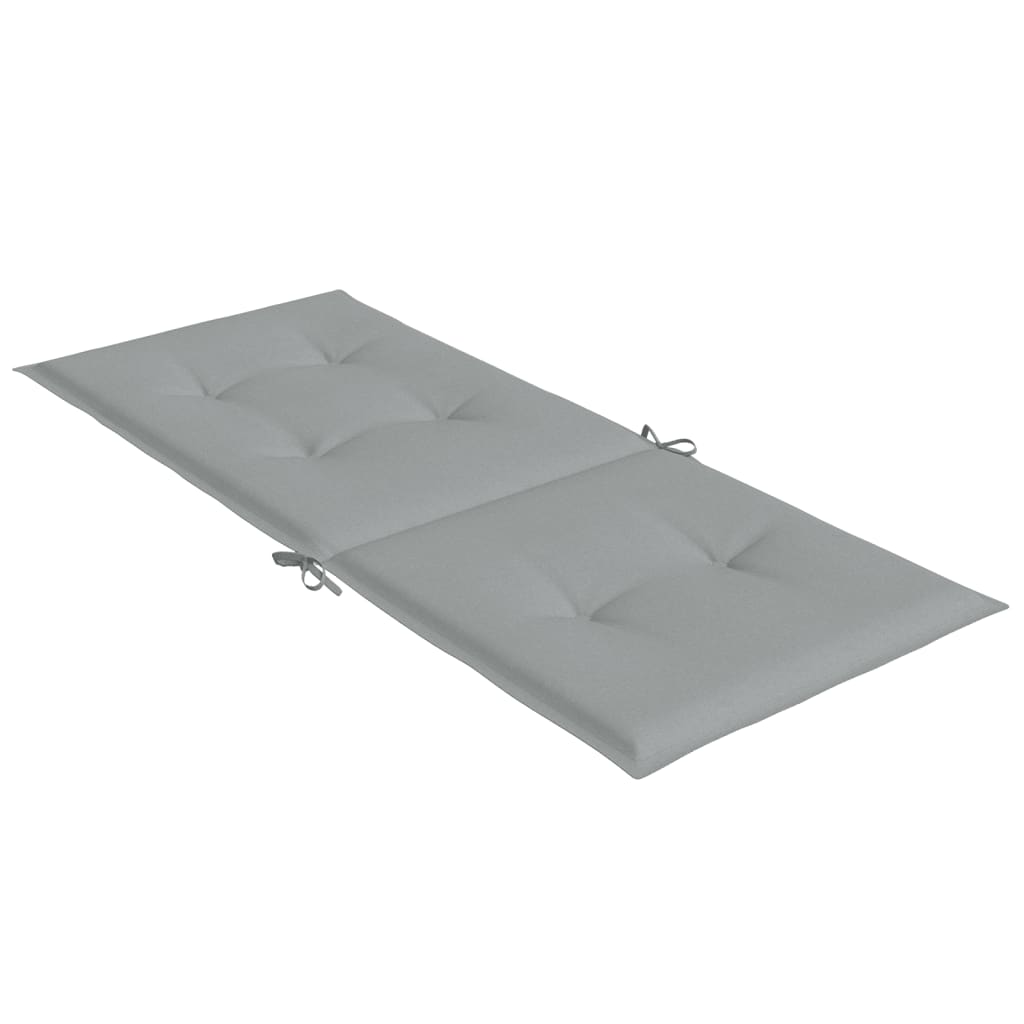 vidaXL Cojines para silla respaldo alto 4 uds tela gris claro melange