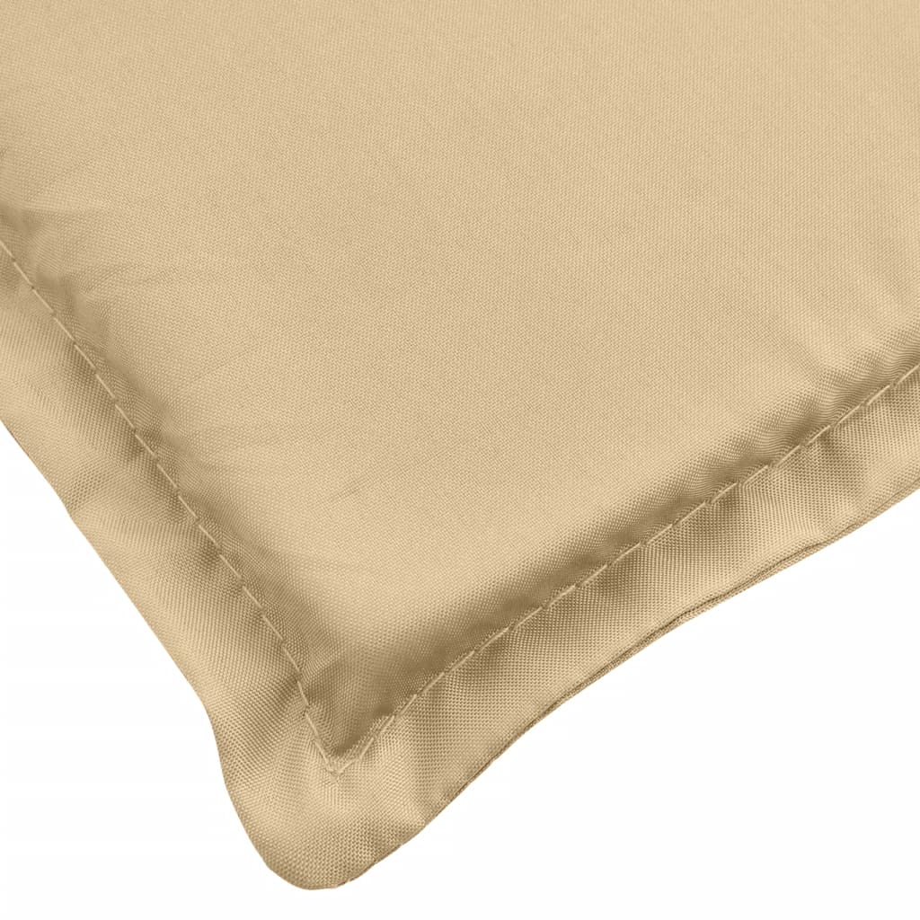 vidaXL Cojines silla respaldo alto 2 uds tela beige melange 120x50x4cm