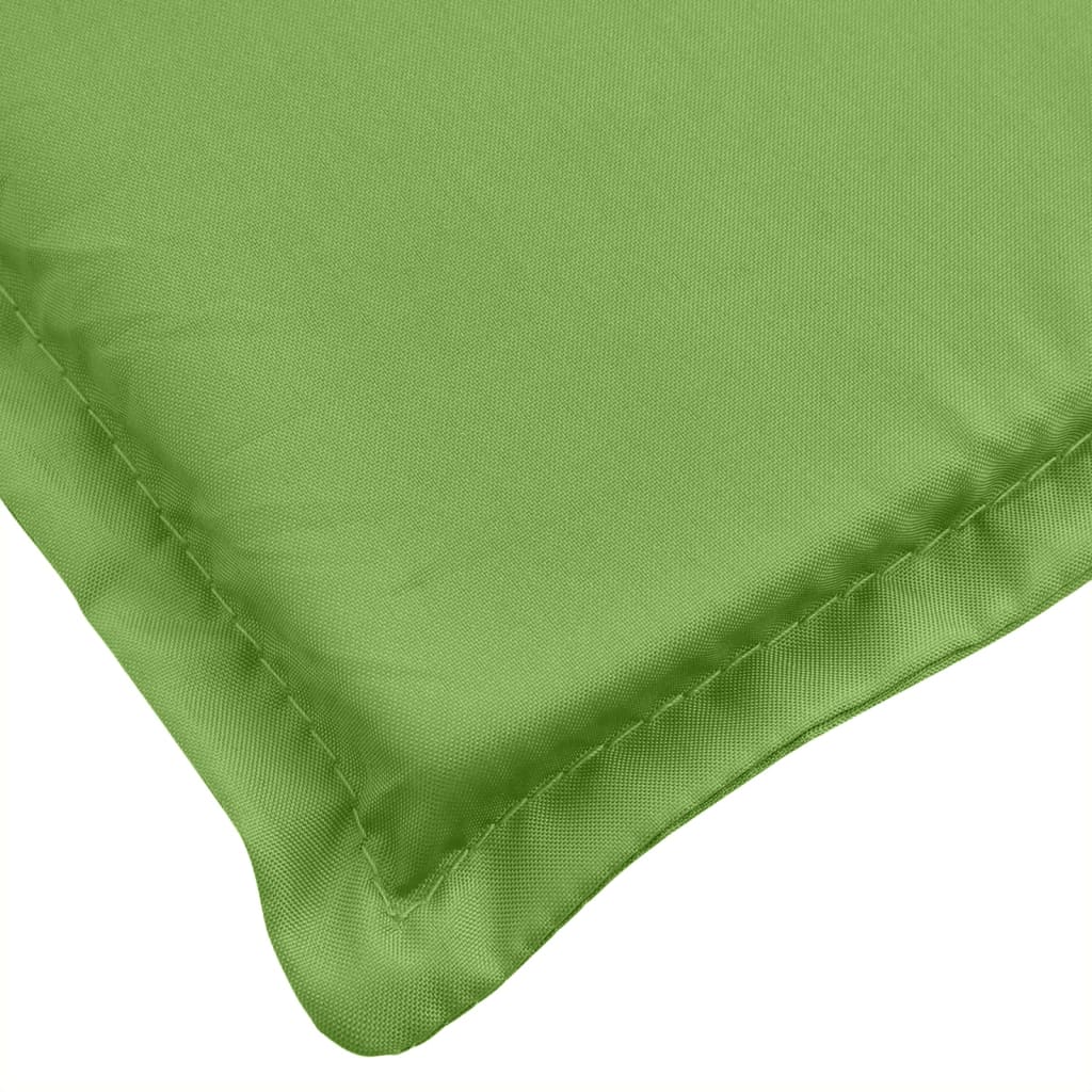 vidaXL Cojines silla respaldo alto 2 uds tela verde melange 120x50x4cm