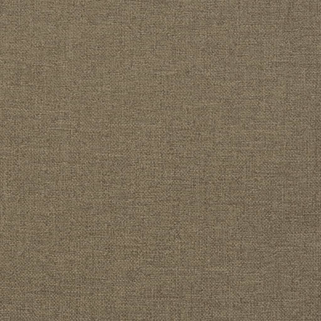 vidaXL Cojines silla respaldo alto 2 uds tela taupe melange 120x50x4cm