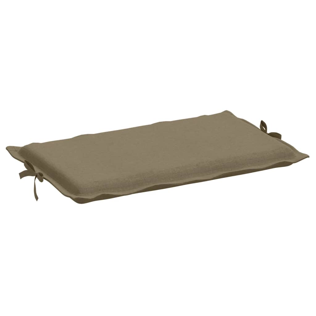 vidaXL Cojín para tumbona tela gris taupe melange 186x58x3 cm