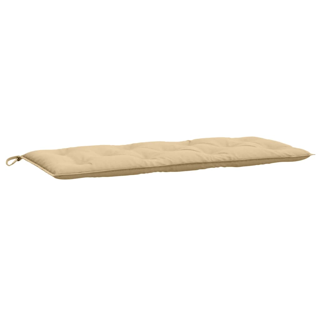 vidaXL Cojín para banco de jardín tela beige melange 120x50x7 cm