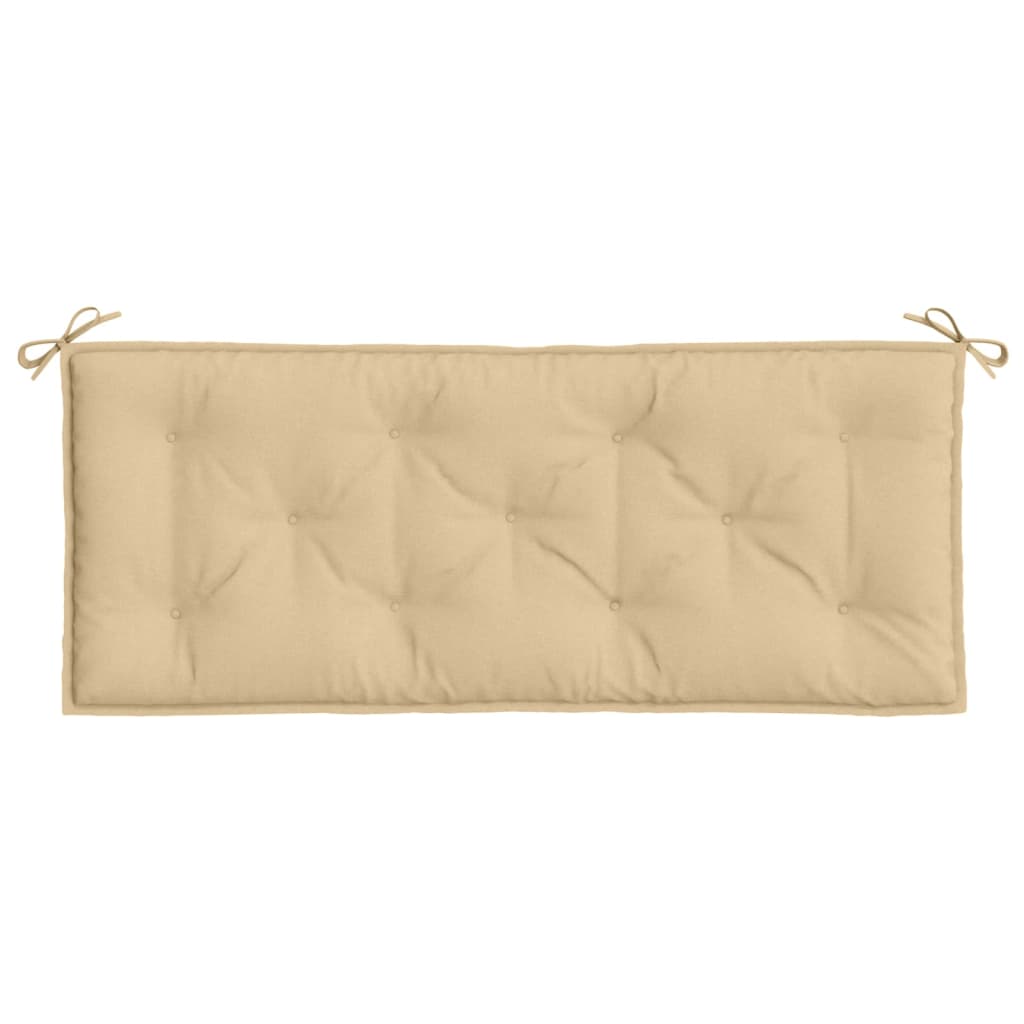 vidaXL Cojín para banco de jardín tela beige melange 120x50x7 cm