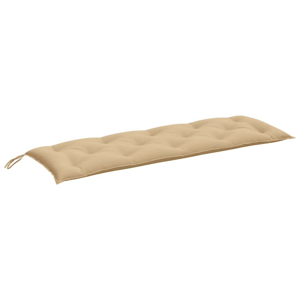 vidaXL Cojín para banco de jardín tela beige melange 150x50x7 cm