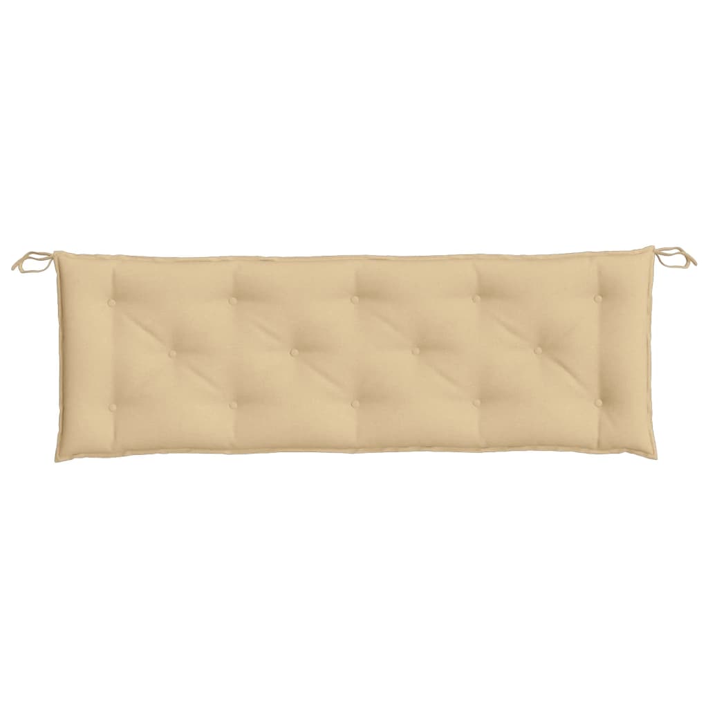 vidaXL Cojín para banco de jardín tela beige melange 150x50x7 cm