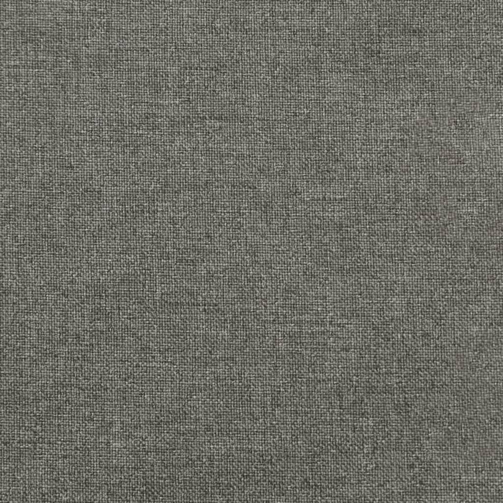 vidaXL Cojines banco jardín 2 uds tela gris oscuro melange 150x50x7 cm