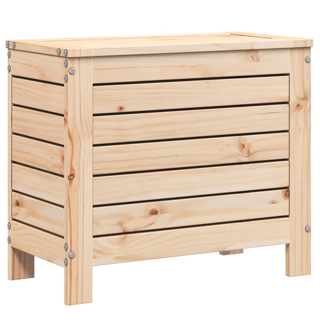 vidaXL Taburete de jardín madera maciza de pino 62x31,5x52 cm