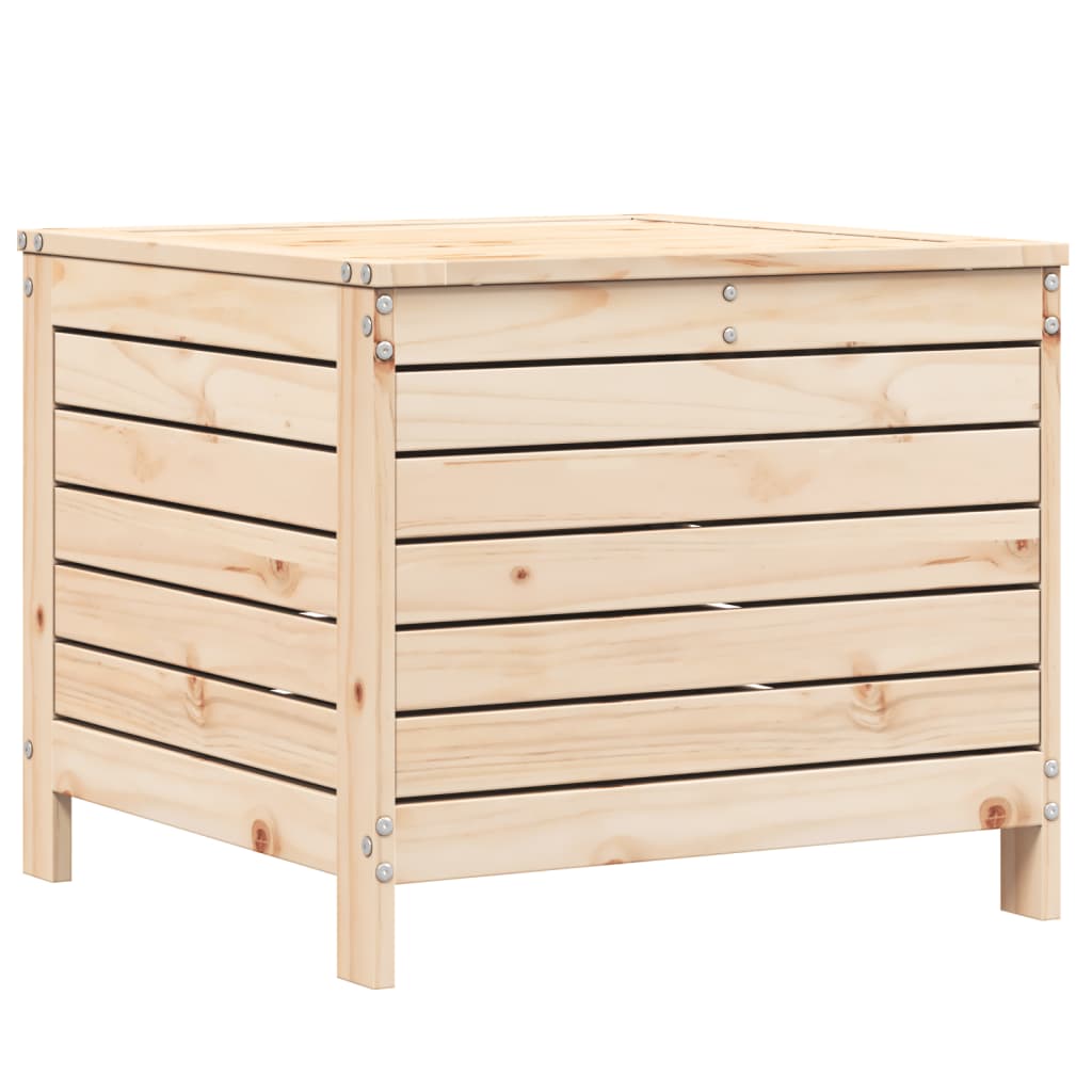 vidaXL Taburete de jardín madera maciza de pino 62x63,5x53,5 cm