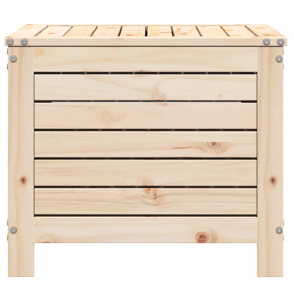 vidaXL Taburete de jardín madera maciza de pino 62x63,5x53,5 cm