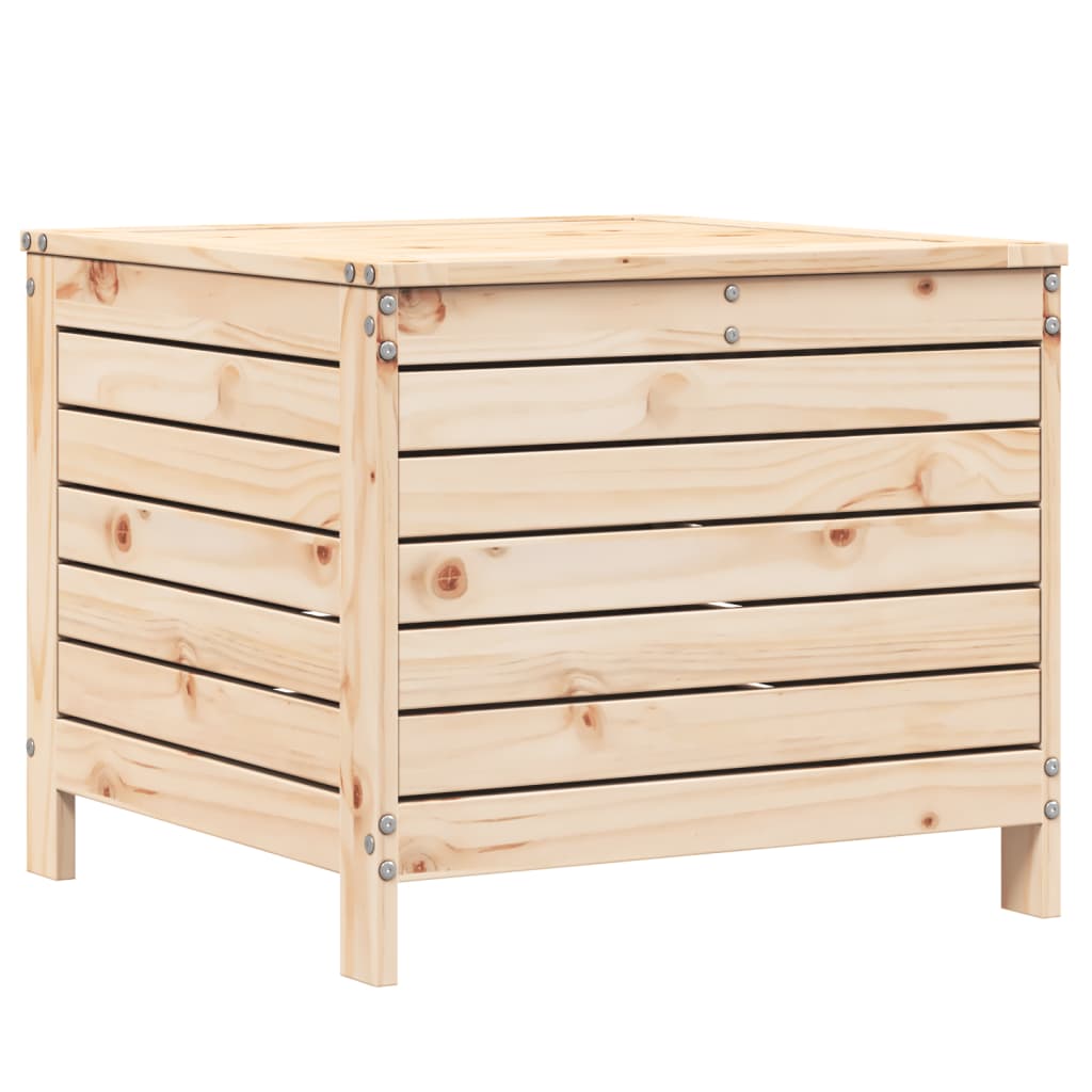 vidaXL Taburete de jardín madera maciza de pino 62x63,5x53,5 cm