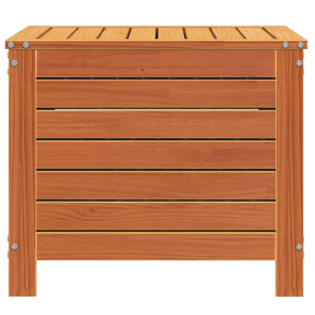 vidaXL Taburete de jardín madera de pino marrón cera 62x63,5x53,5 cm