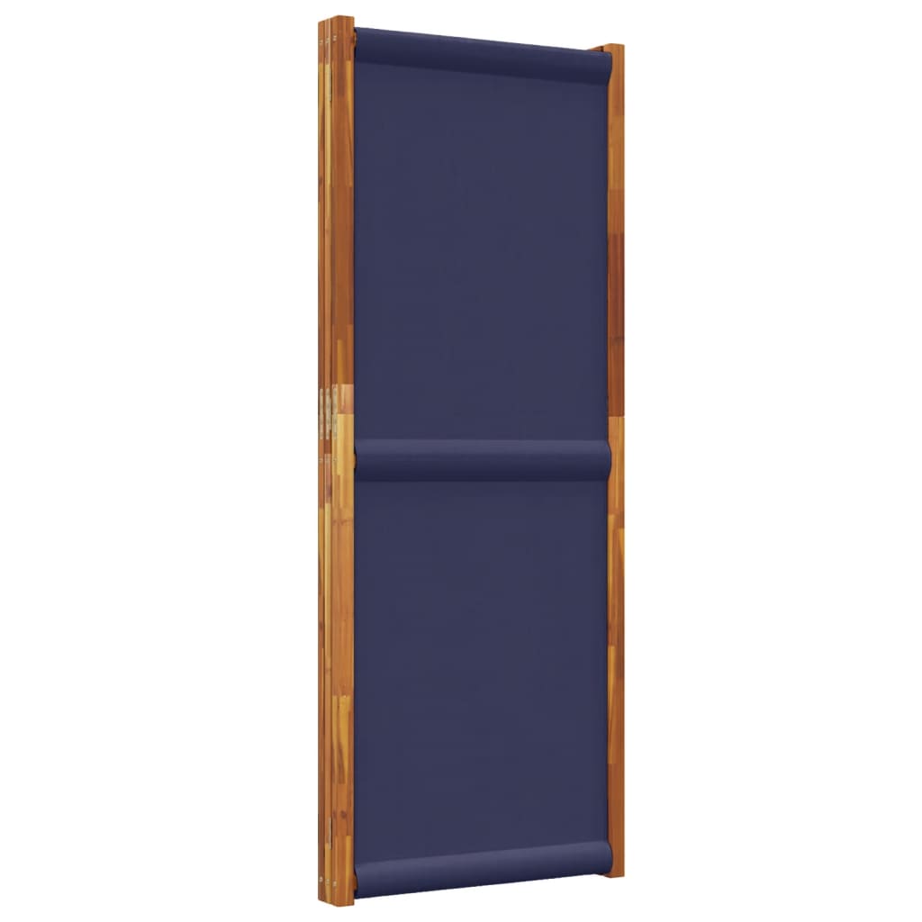 vidaXL Biombo divisor de 3 paneles azul oscuro 210x180 cm