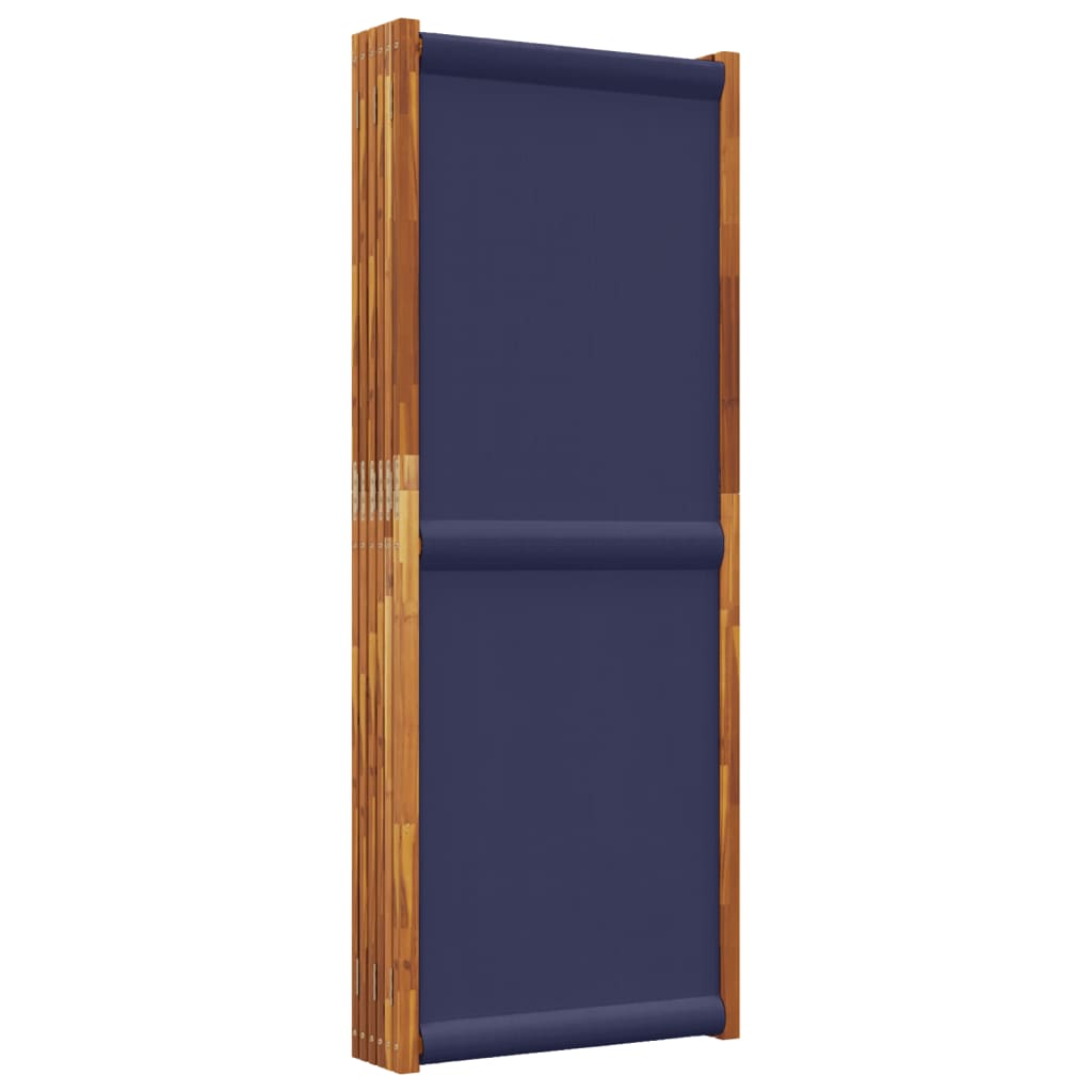 vidaXL Biombo divisor de 6 paneles azul oscuro 420x180 cm