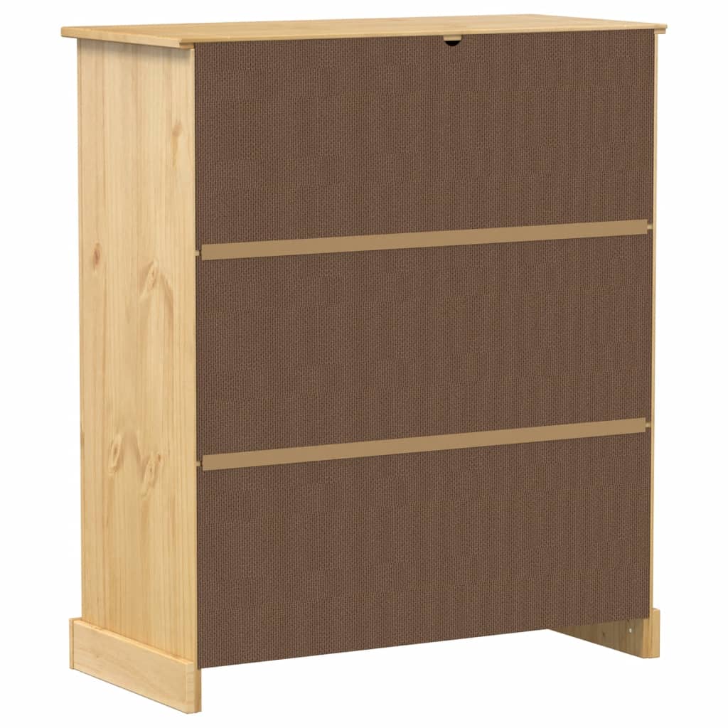 vidaXL Botellero Corona madera maciza de pino 97x45x114 cm