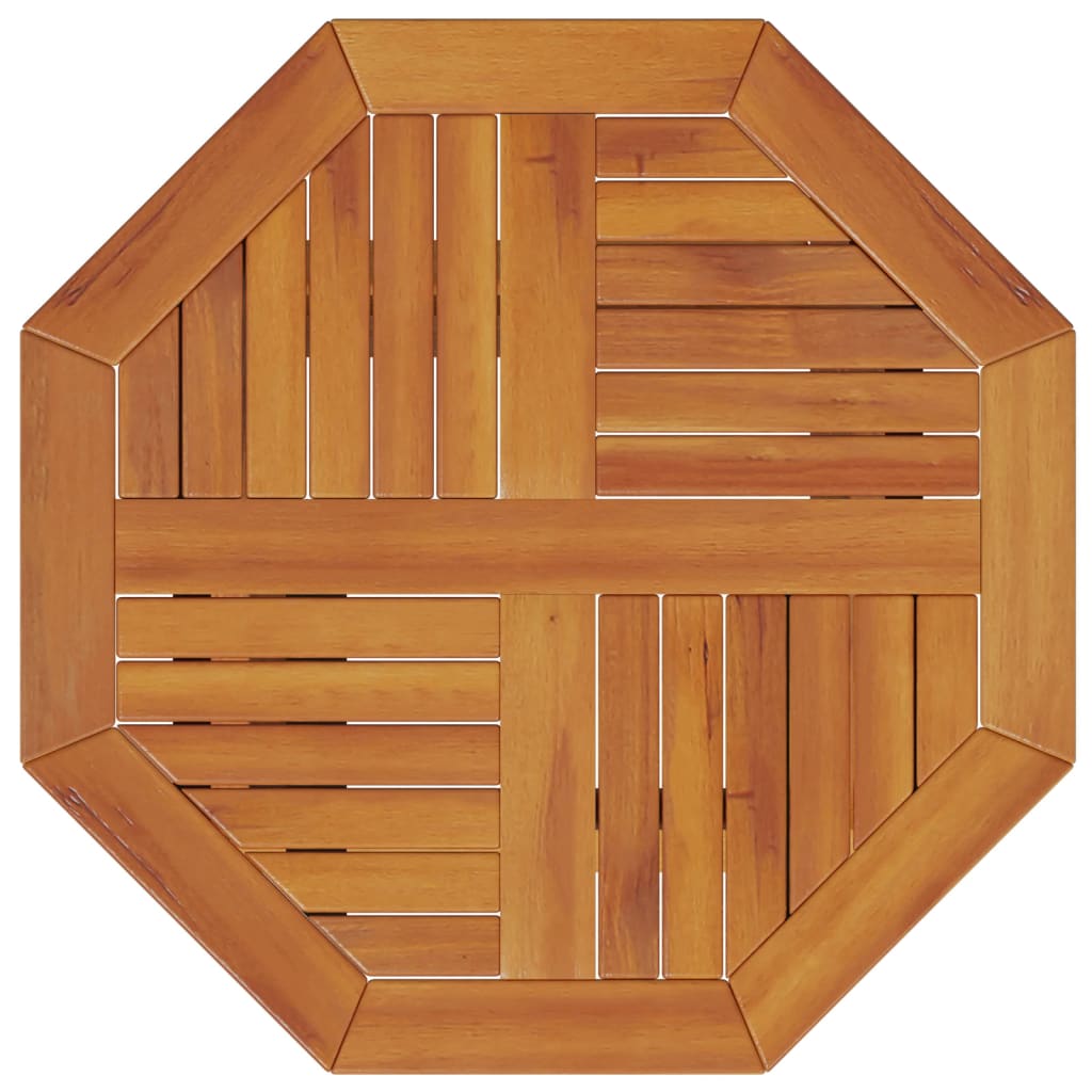 vidaXL Mesa de jardín plegable madera maciza de acacia Ø60x75 cm