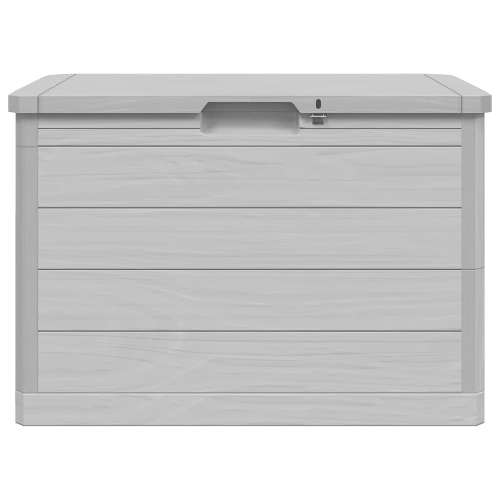 vidaXL Baúl para cojines polipropileno gris 77,5x44,5x53 cm