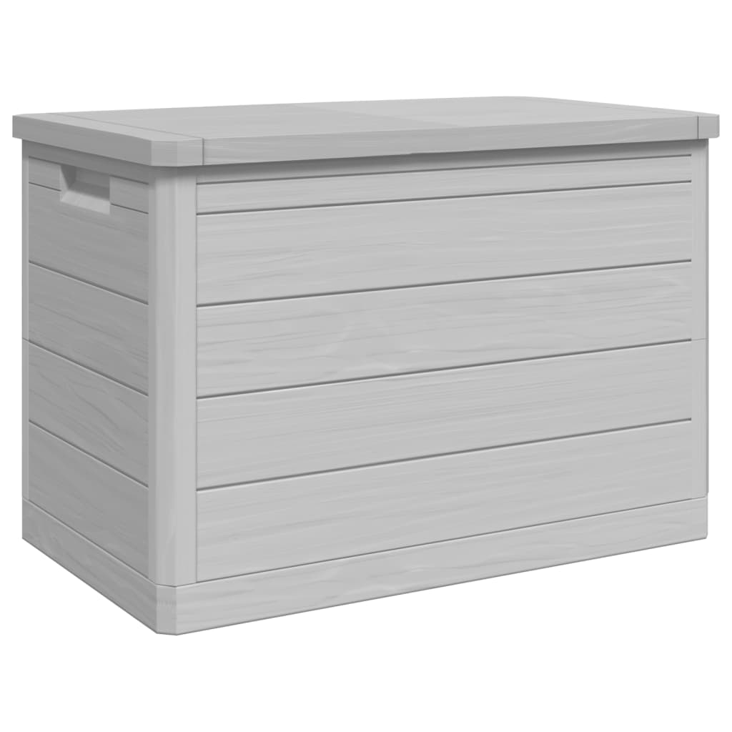 vidaXL Baúl para cojines polipropileno gris 77,5x44,5x53 cm