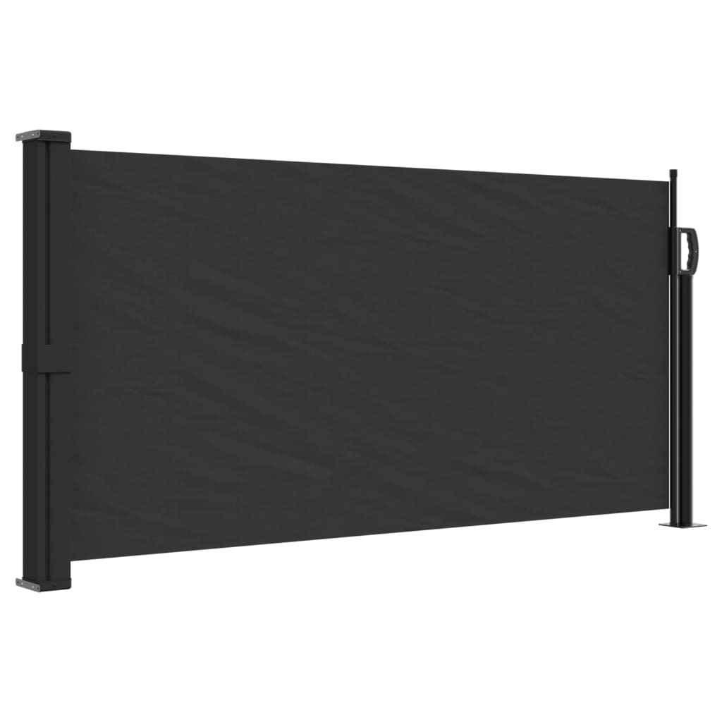 vidaXL Toldo lateral retráctil negro 100x300 cm