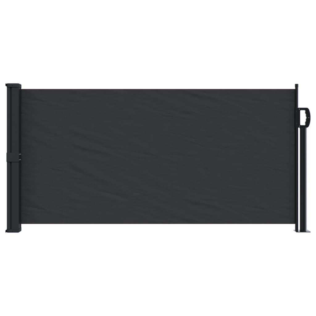 vidaXL Toldo lateral retráctil negro 100x300 cm