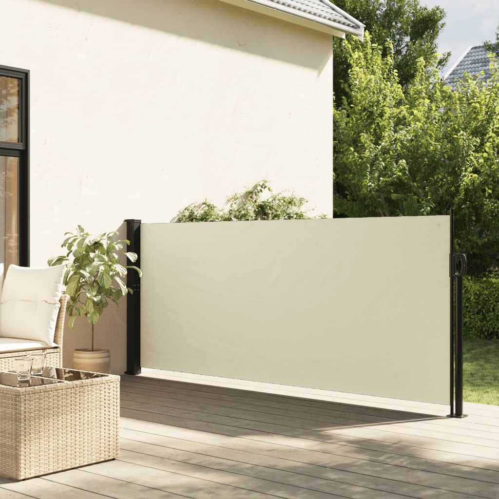 vidaXL Toldo lateral retráctil crema 100x300 cm