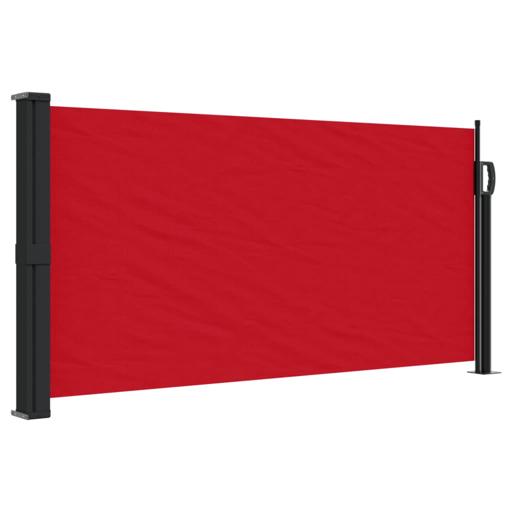 vidaXL Toldo lateral retráctil rojo 100x300 cm