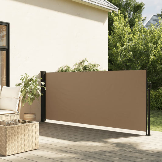 vidaXL Toldo lateral retráctil gris taupe 100x300 cm