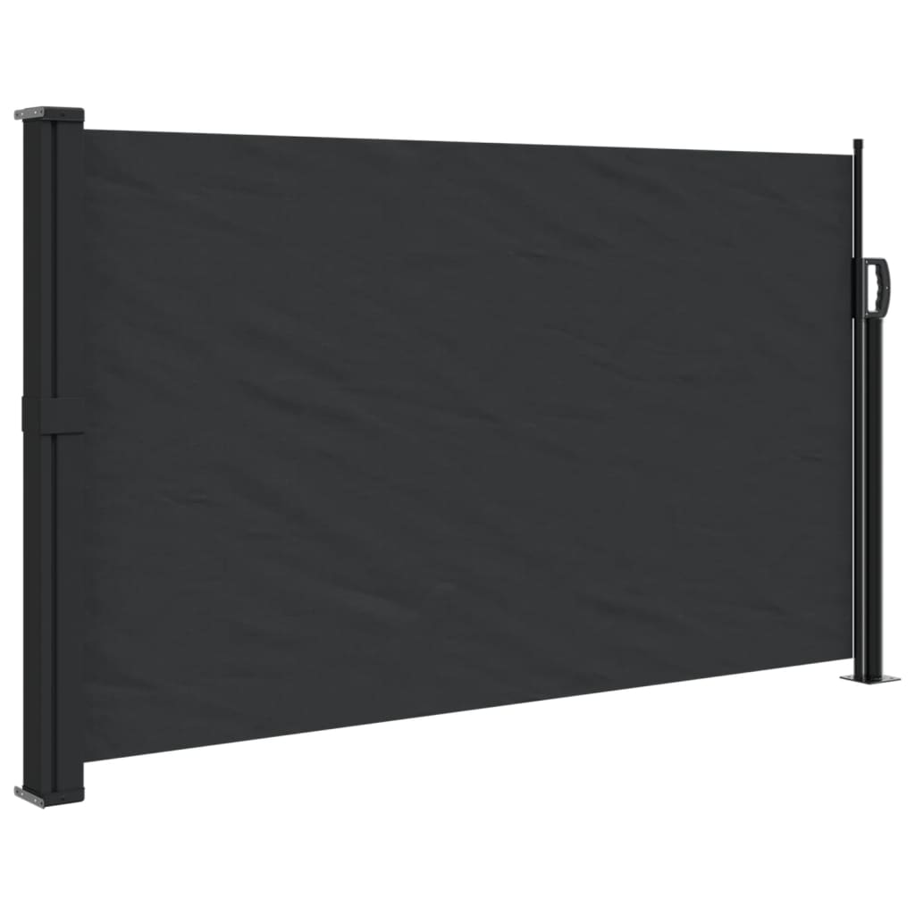 vidaXL Toldo lateral retráctil negro 117x300 cm