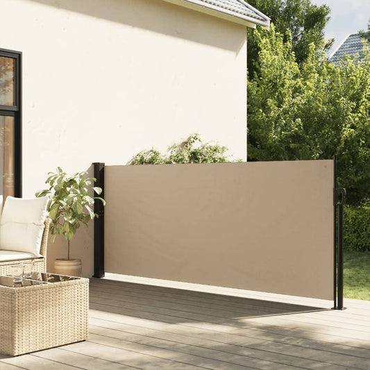 vidaXL Toldo lateral retráctil beige 117x300 cm