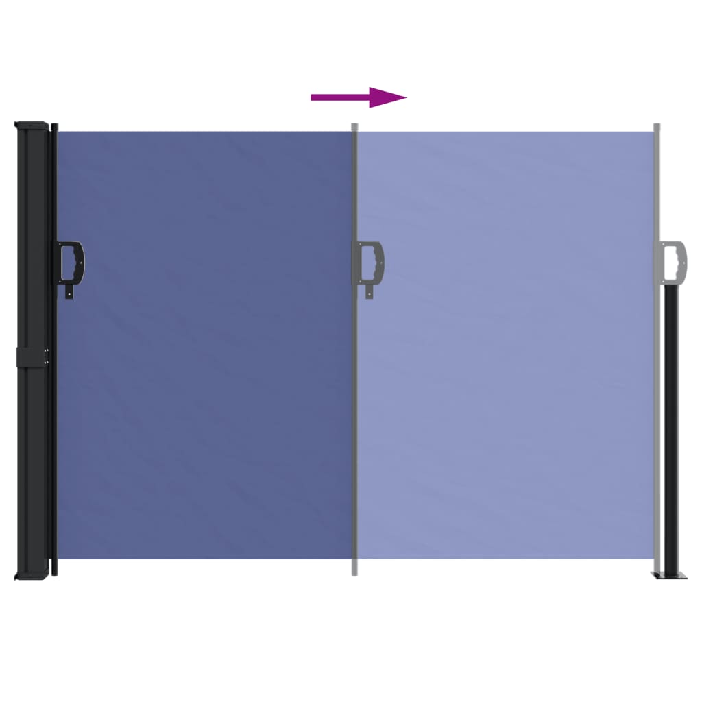 vidaXL Toldo lateral retráctil azul 140x300 cm