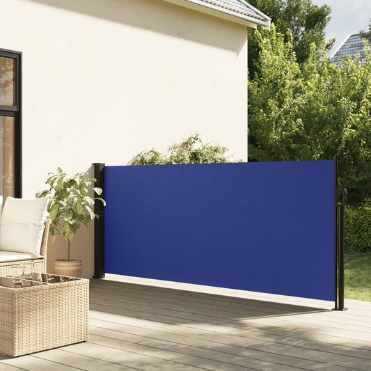 vidaXL Toldo lateral retráctil azul 140x300 cm