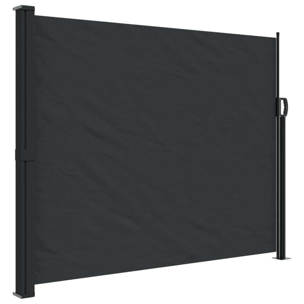 vidaXL Toldo lateral retráctil negro 160x300 cm