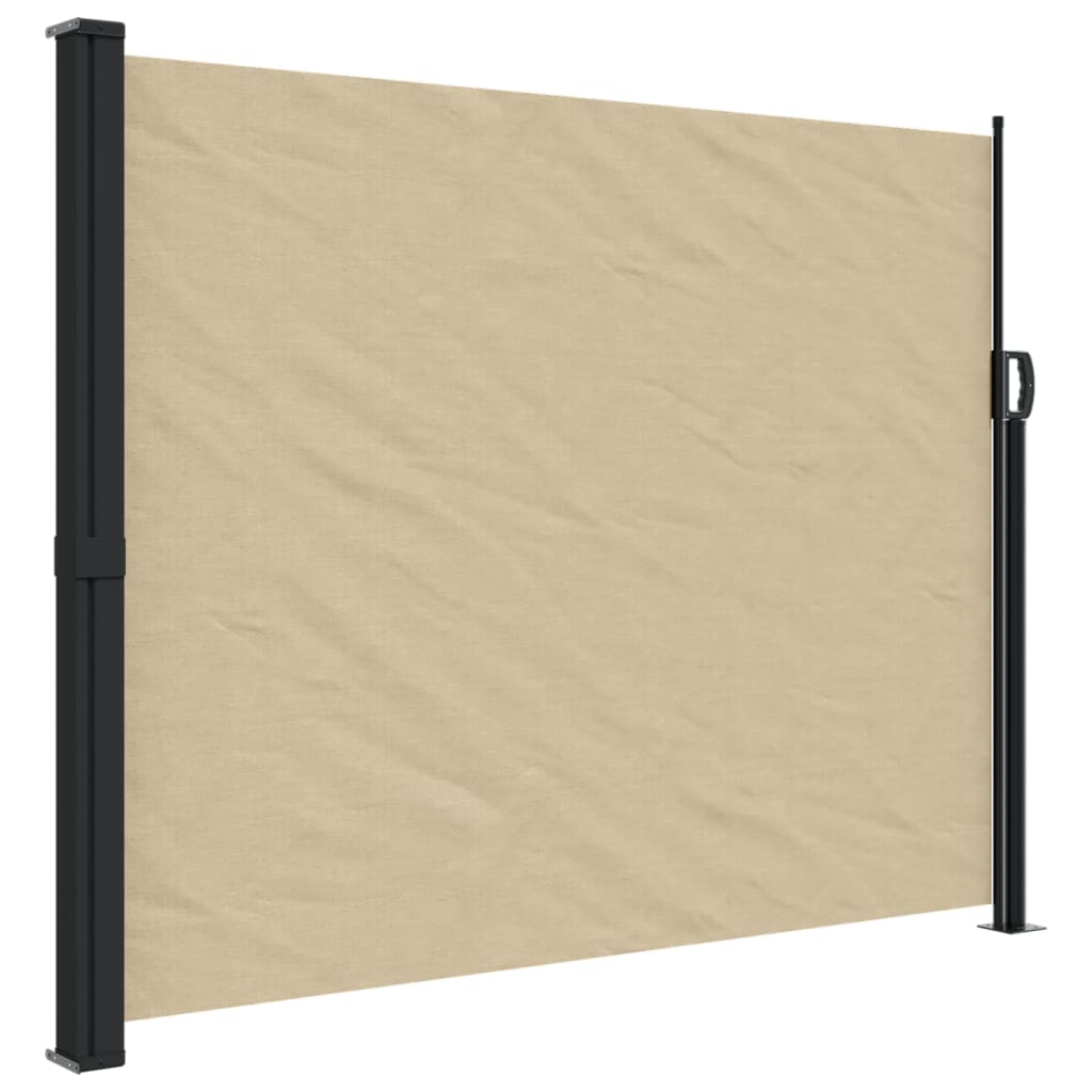 vidaXL Toldo lateral retráctil beige 160x300 cm