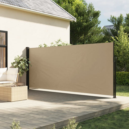 vidaXL Toldo lateral retráctil beige 160x300 cm