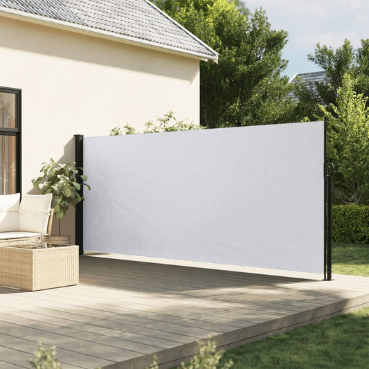 vidaXL Toldo lateral retráctil blanco 160x300 cm