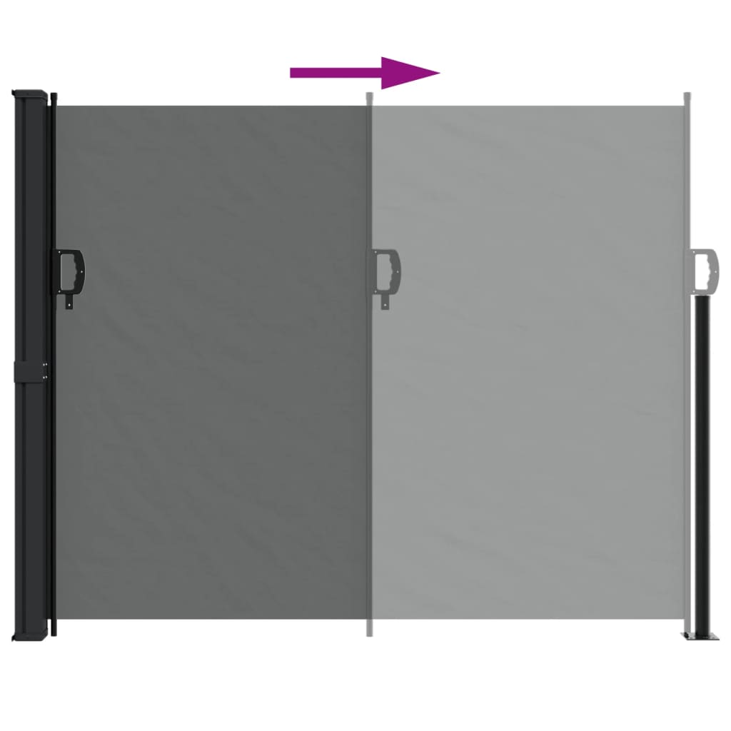 vidaXL Toldo lateral retráctil gris antracita 160x300 cm