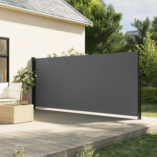 vidaXL Toldo lateral retráctil gris antracita 160x300 cm