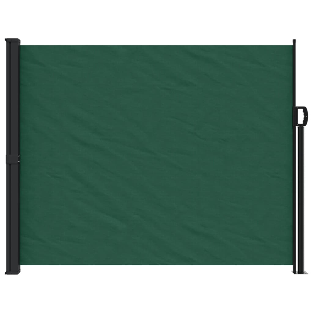 vidaXL Toldo lateral retráctil verde oscuro 170x300 cm