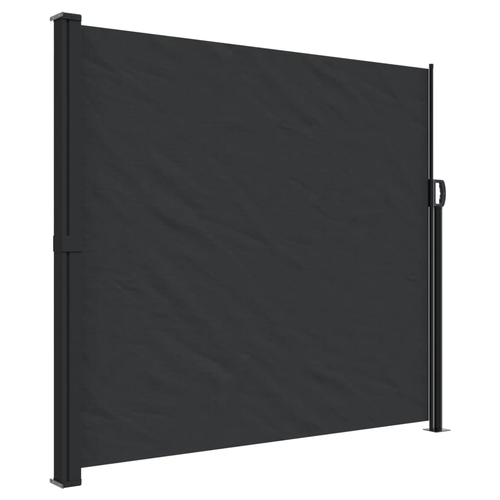 vidaXL Toldo lateral retráctil negro 180x300 cm