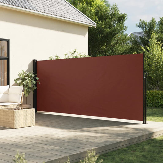 vidaXL Toldo lateral retráctil marrón 180x300 cm