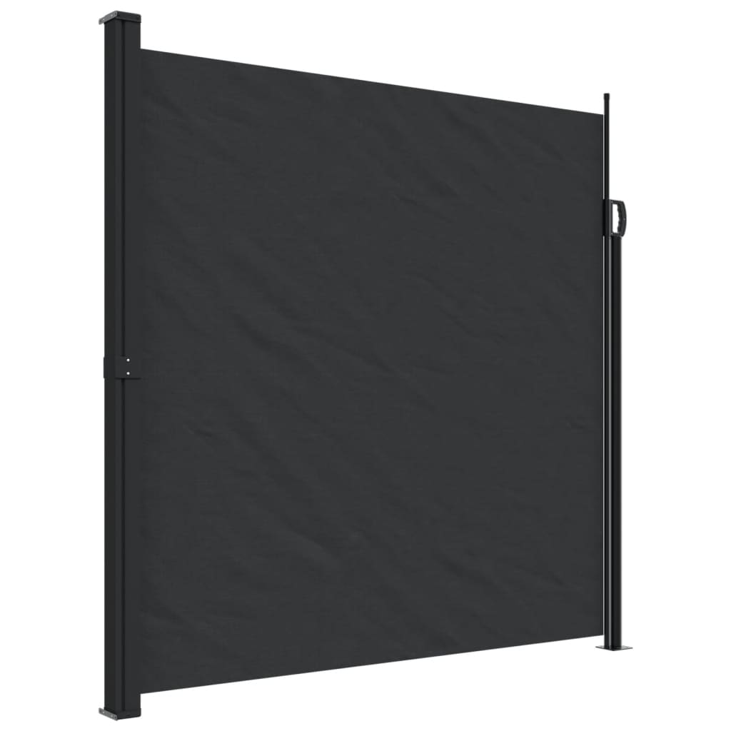 vidaXL Toldo lateral retráctil negro 200x300 cm