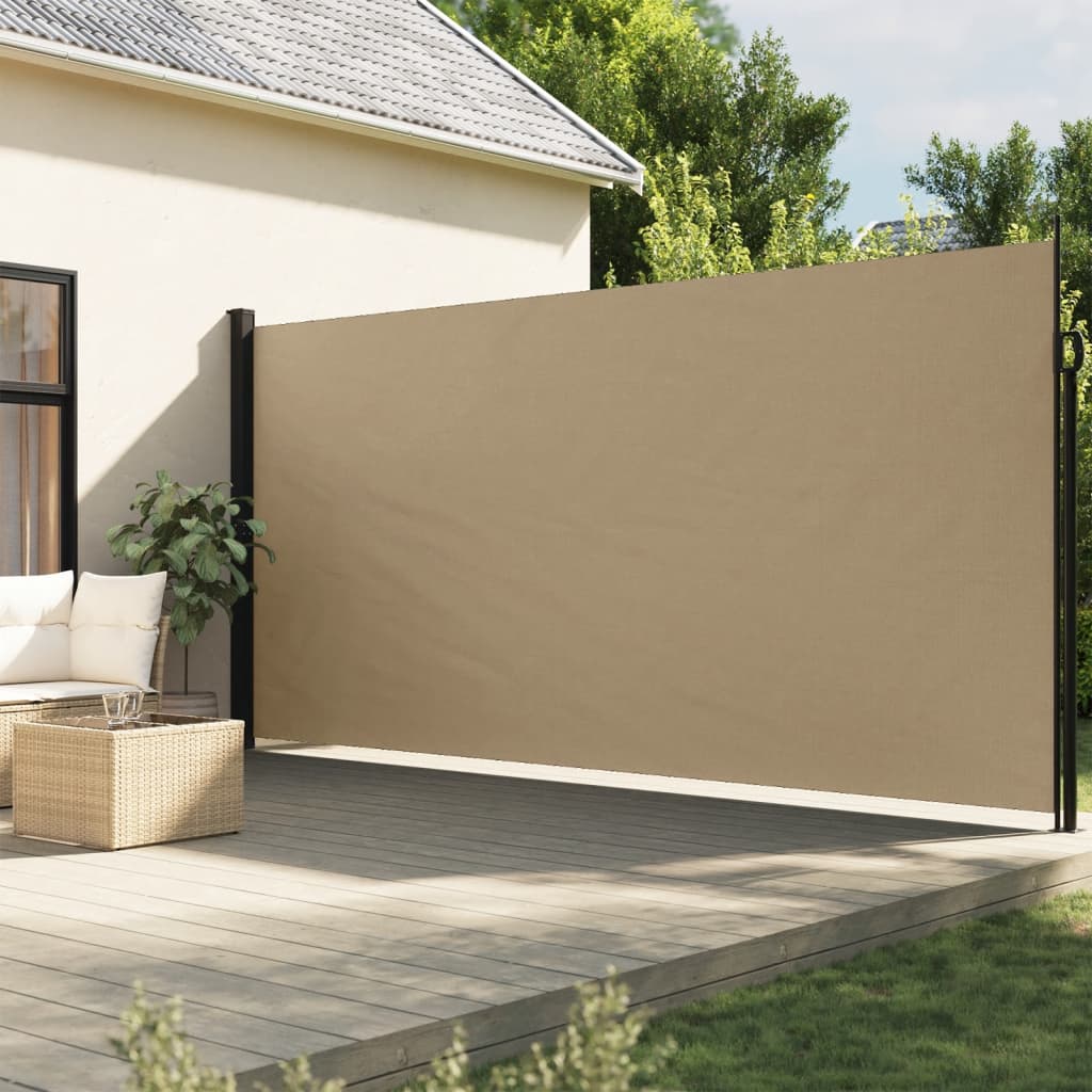 vidaXL Toldo lateral retráctil beige 200x300 cm