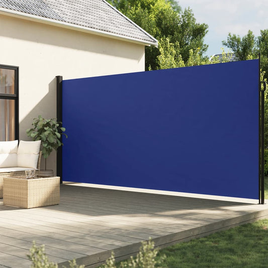 vidaXL Toldo lateral retráctil azul 220x300 cm